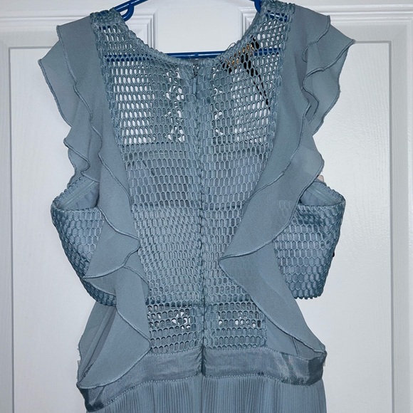 Blue flowy floorlength dress NWT | greek goddess, ethereal - Picture 4 of 8